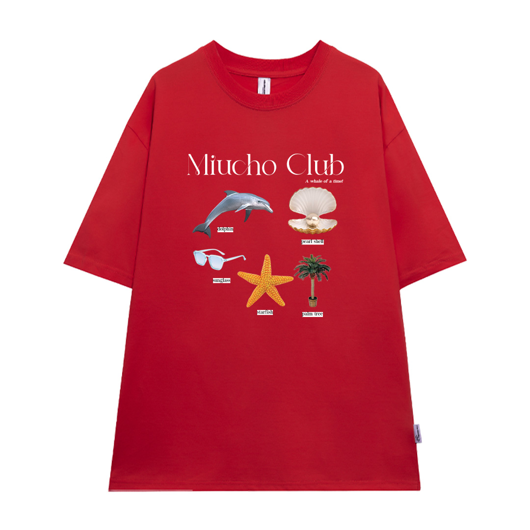 Áo thun đi biển form rộng mùa hè unisex ATD1053 Miucho tay lỡ cổ tròn in mix_thumbnail_21