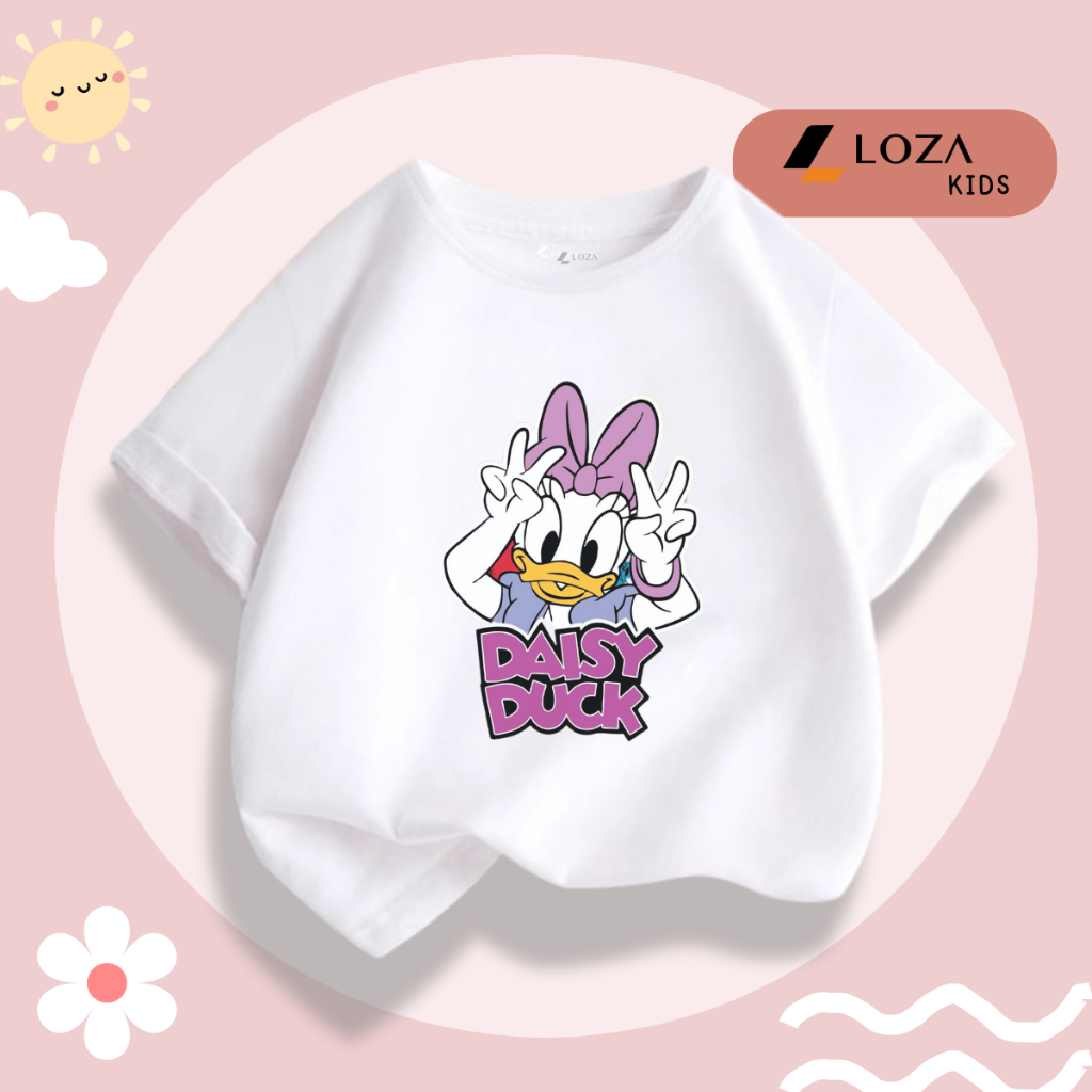 Áo thun bé gái in hình Mickey Vịt Donal - Loza Kids Mã CA005_thumbnail_10
