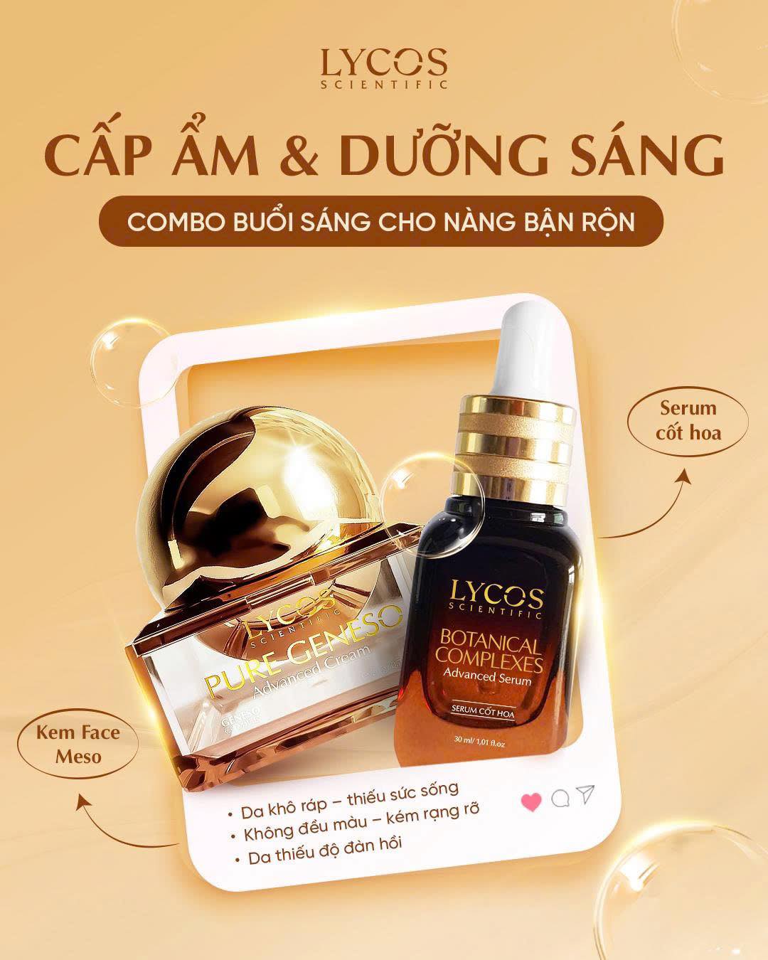 [MUA 1 ĐƯỢC 2] Kem Face Meso LYCOS Dưỡng Trắng, Căng Bóng & Dưỡng Da Mềm Mịn 20g – Tặng 1 Serum Cốt Hoa_thumbnail_1