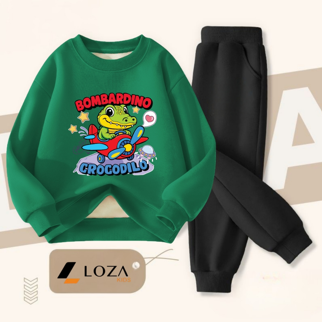 Bộ nỉ bé trai in hình Brainrot Bombardino - Loza Kids BI482_thumbnail_0