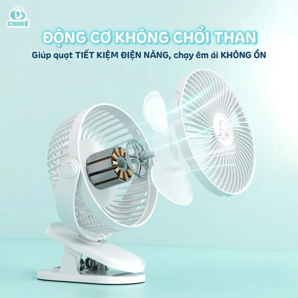 QUẠT KẸP TÍCH ĐIỆN CHIBÉ - Xanh Than_thumbnail_6