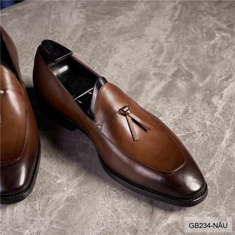 GB234 - Giày Nam Lười Da Bò Thời Trang Hàn Quốc Đế Cao Su Thoáng Khí_thumbnail_10