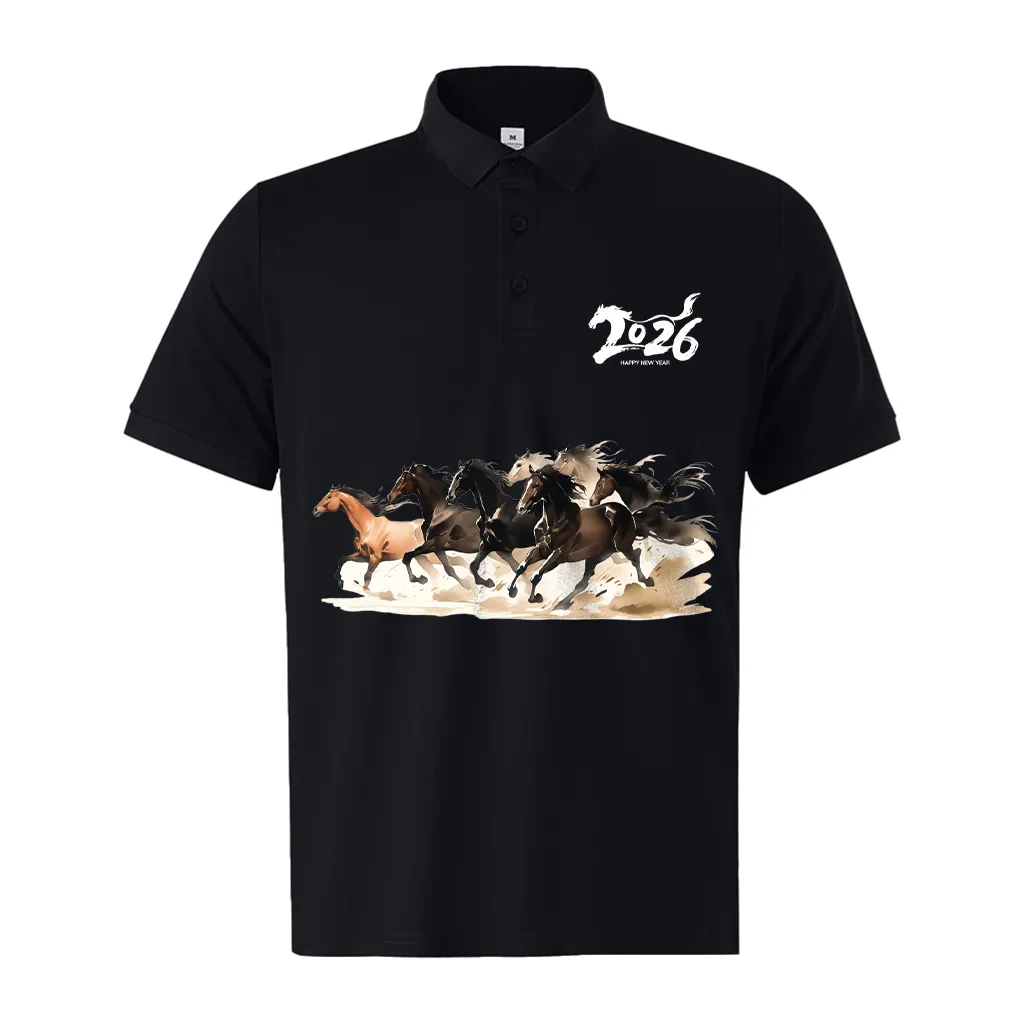 Áo polo Tết Bính Ngọ Miucho Iconic vải poly cá sấu thoáng mát cổ trụ form vừa in mix 2992_thumbnail_7