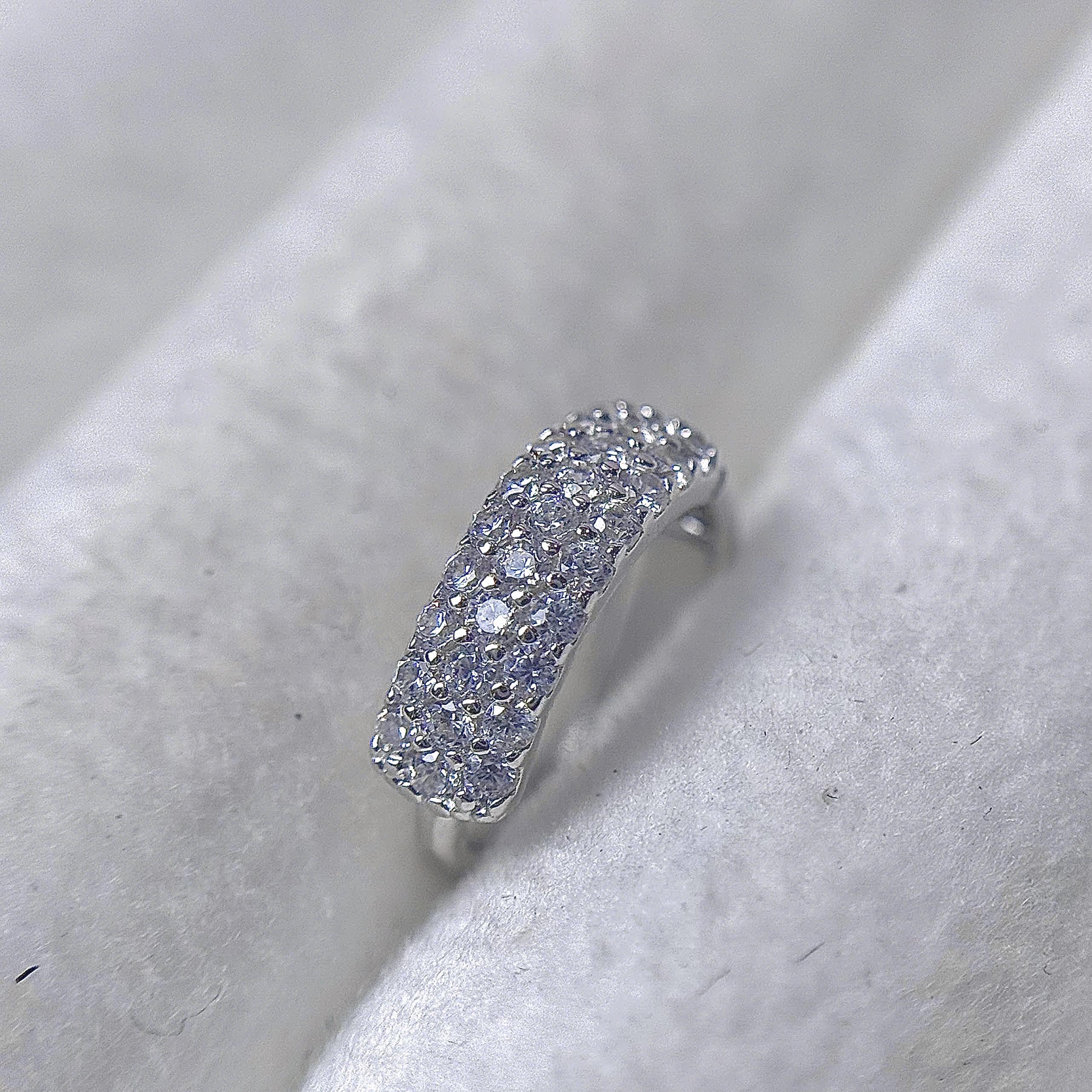 Khuyên vòng bạc xi kim 3 vòng kim cương tròn_thumbnail_3