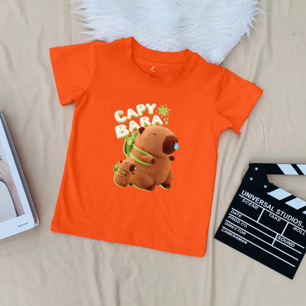 Áo thun trẻ em in hình Capybara - Loza Kids G0201_thumbnail_4