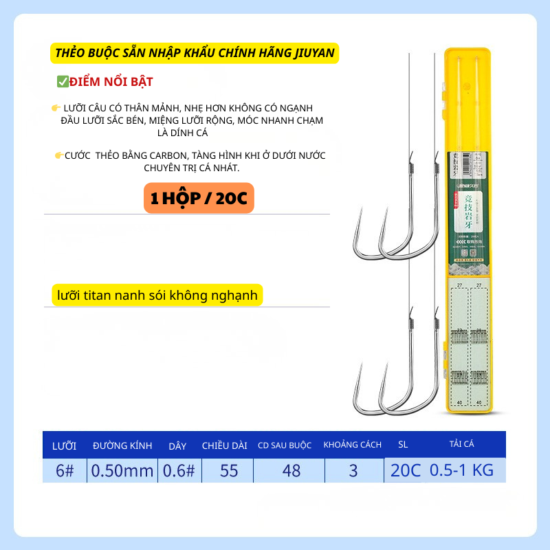 Hộp Thẻo Thi Đấu JIUJAN Lưỡi Nanh Sói Không Nhạnh_thumbnail_3