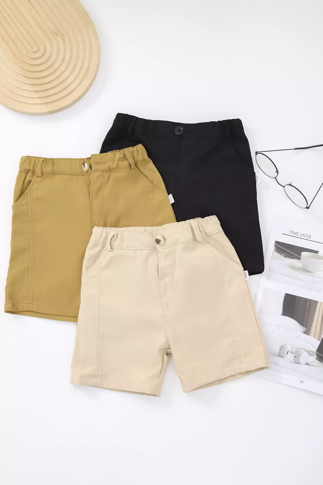 Quần short kaki phối diễu bé trai_thumbnail_1