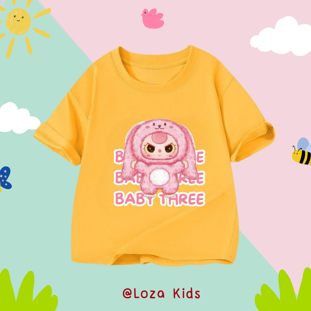 Áo thun bé gái in hình 'Baby three V3' - Loza Kids AT2915_thumbnail_4