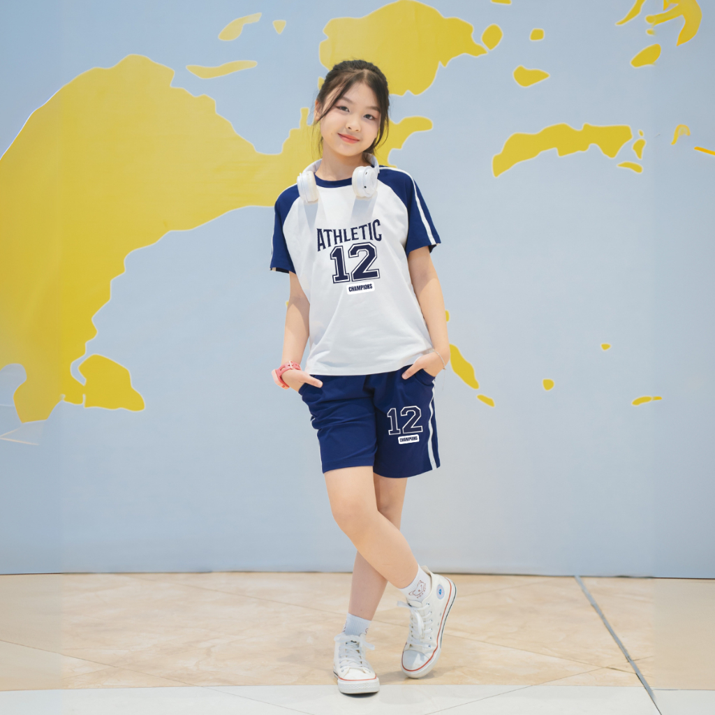 Đồ bộ trẻ em  phối viền in hình 'Athletic 12' - Loza BF286_thumbnail_0