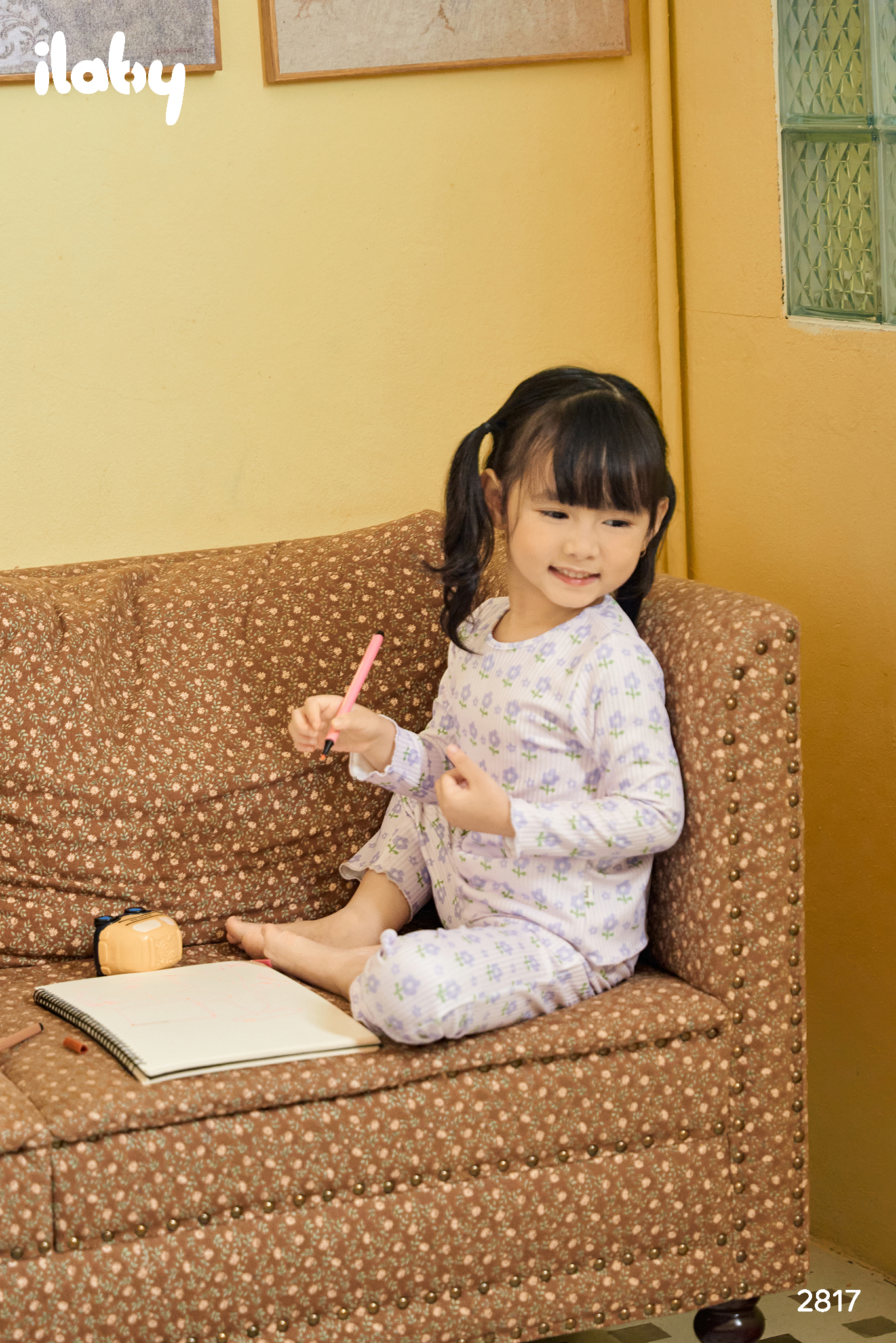 Bộ dài tay vải họa tiết cuốn bèo gấu_thumbnail_2