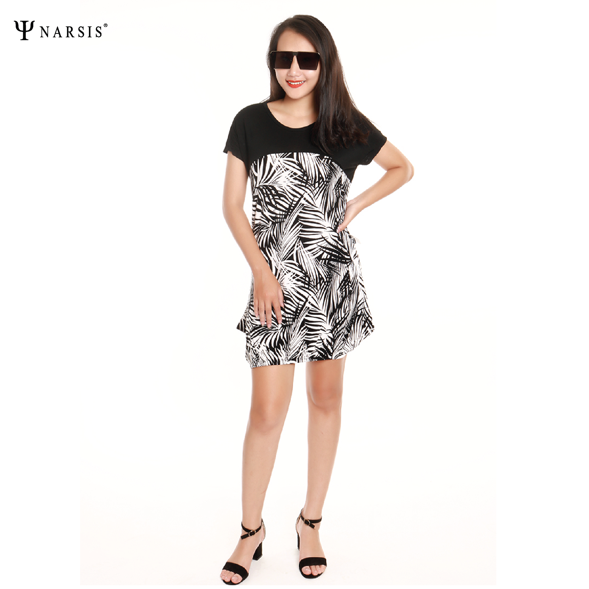 VÁY NỮ B3014 NARSIS CHẤT LIỆU THOÁNG MÁT, DỄ CHỊU, THOẢI MÁI CẢ NGÀY, DỄ VẬN ĐỘNG_thumbnail_2