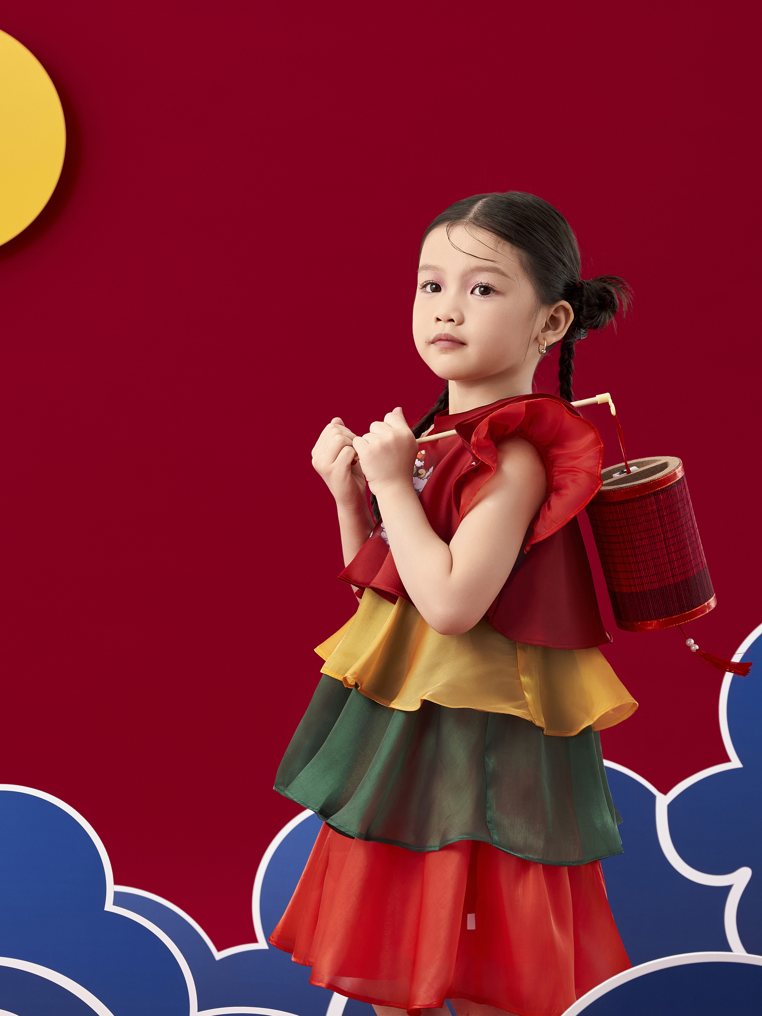 Váy tơ màu bốn tầng in lân_thumbnail_2