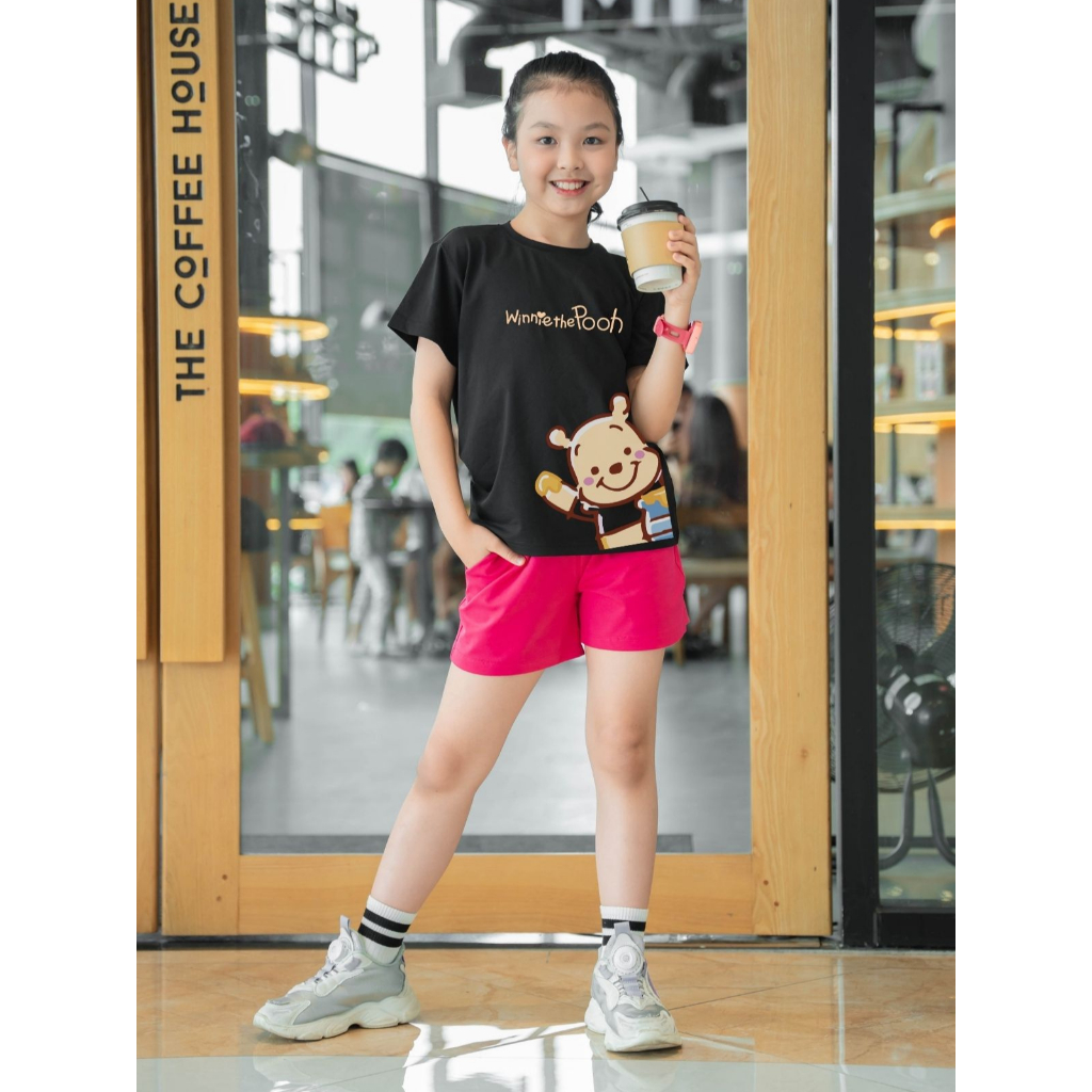 Bộ đồ bé gái in hình Gấu Pooh - Loza Kids SB22_thumbnail_1