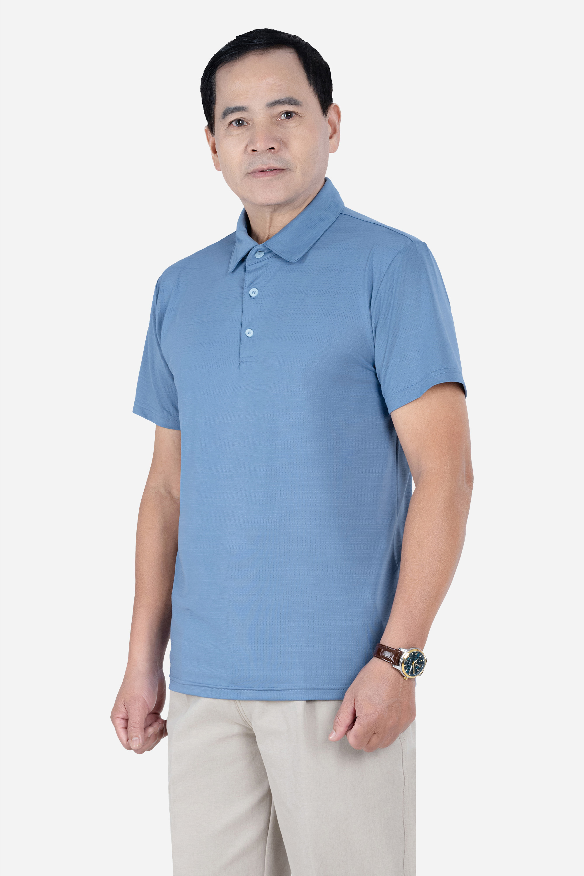 Áo Polo Thể Thao Nam Trung Niên ANCHI Chất Liệu Thun Lạnh Phom Suông Vạt Ngang_thumbnail_17