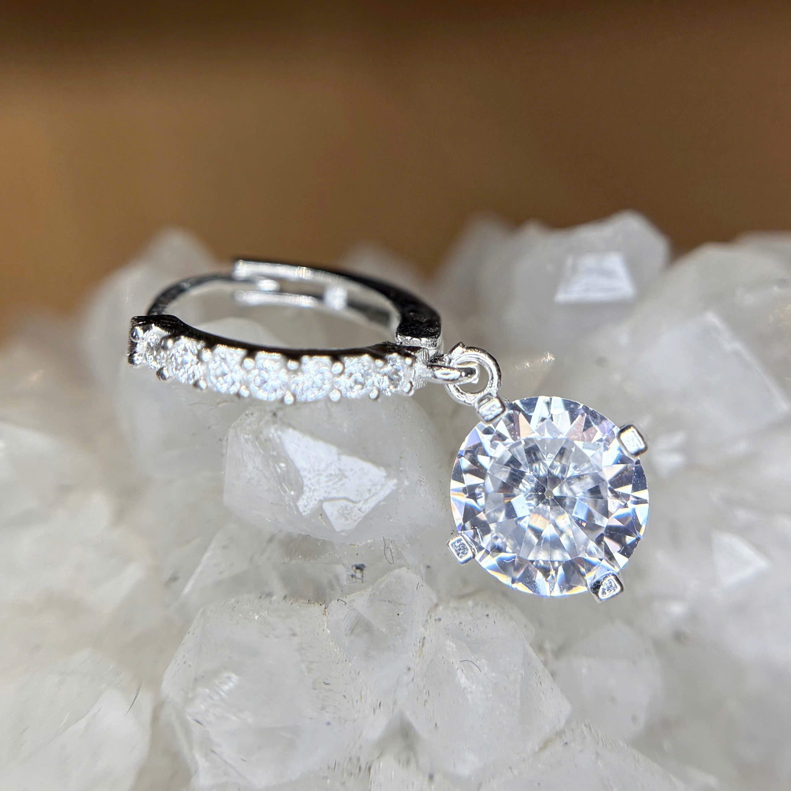 Khuyên vòng bạc xi kim rơi đá lớn tròn_thumbnail_2