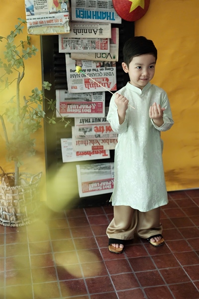 Áo Dài Thanh Thiện Bé Trai ‘25