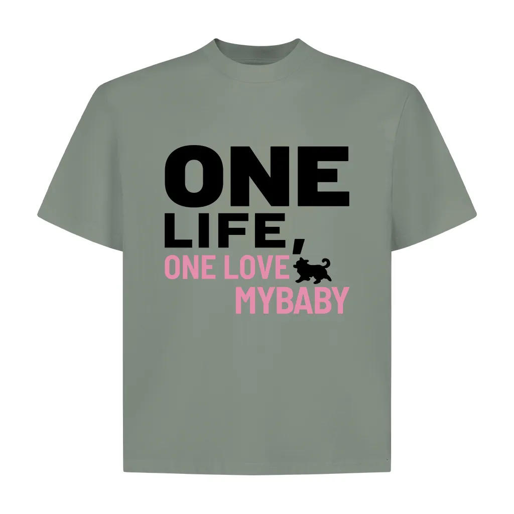 Áo thun cặp form boxy ONE LIFE 2550 Miucho chất vải cotton thoáng mát mềm mại dễ phối đồ_thumbnail_9