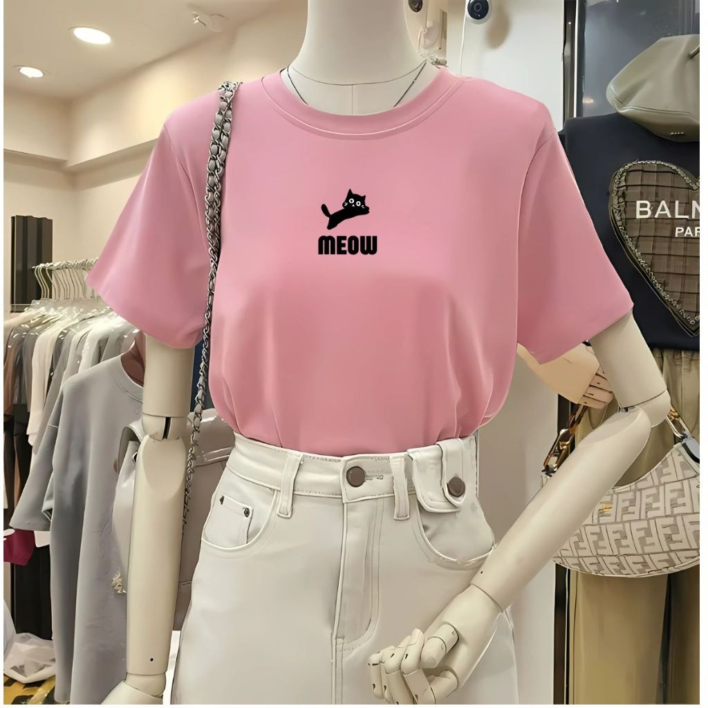 [Form Rộng] Áo phông nữ 𝐋𝐎𝐙𝐀 màu hồng pastel chất liệu thun cotton co giãn 4 chiều - Mã G0272_thumbnail_15