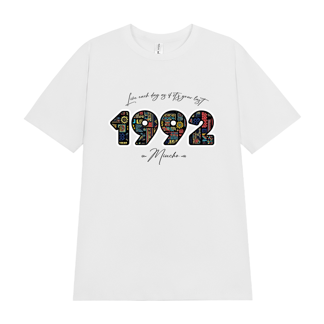 Áo thun nữ in năm sinh 1992 form vừa regular vải cotton 4c thoáng mát ARD1779 Miucho Chic in mix_thumbnail_12