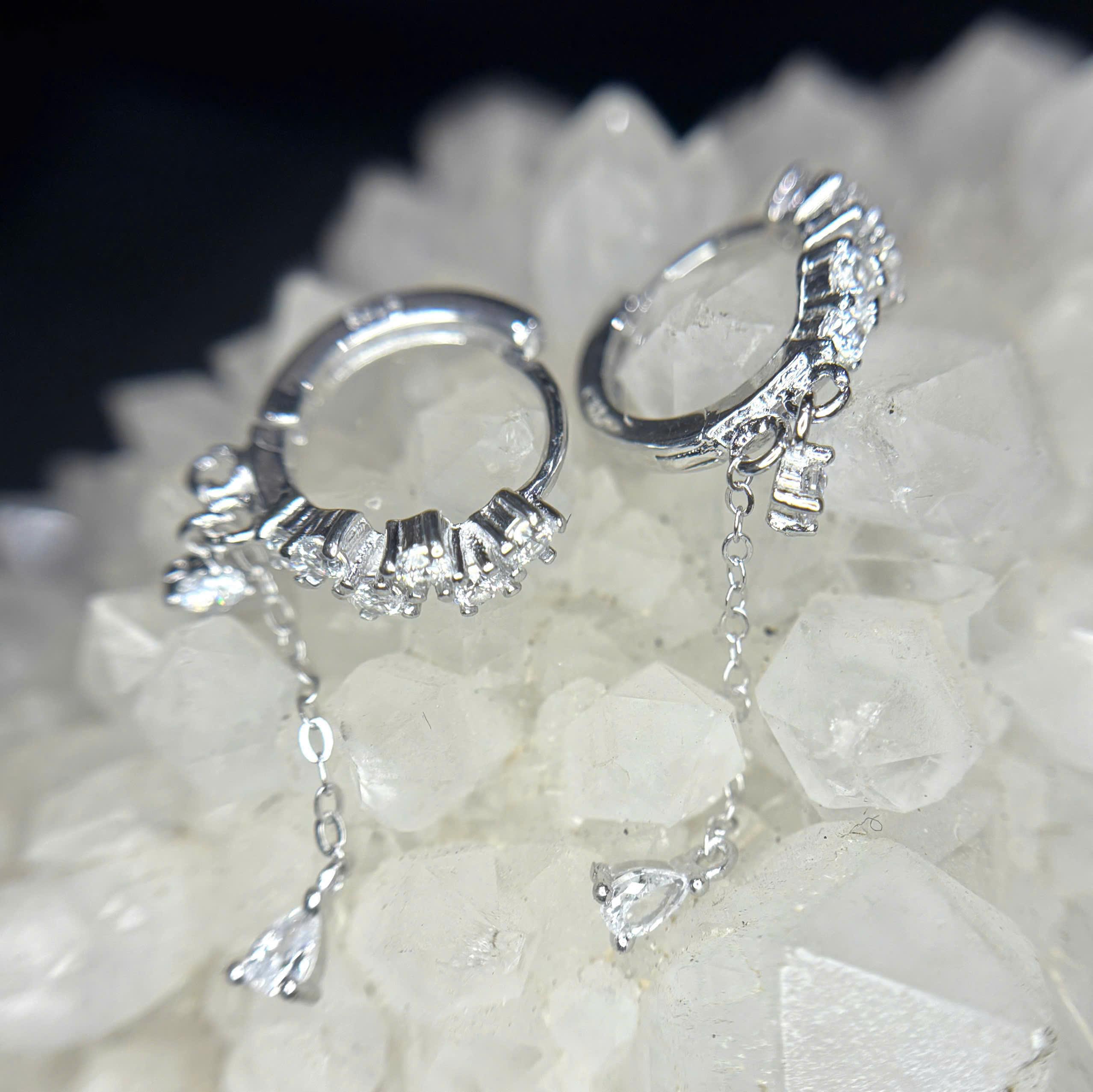 Khuyên vòng bạc xi kim kim cương zic zac rơi_thumbnail_2