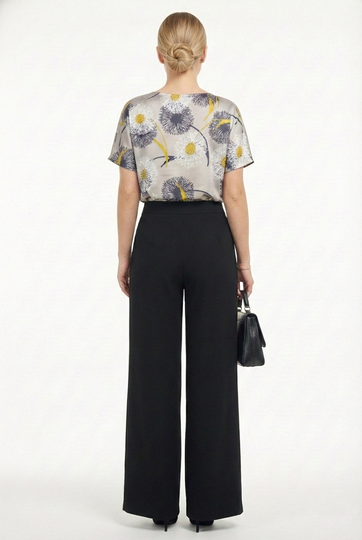 Quần vải pha linen đen dáng suông rộng vừa thiết kế MAZANO_thumbnail_4