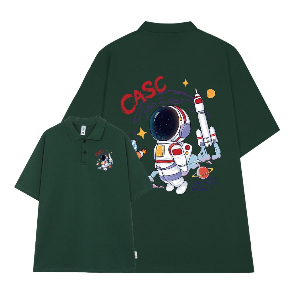 Áo polo nam đứng form tôn dáng PLD765 Miucho Man tay ngắn vải cotton Cổ trụ in artwork_thumbnail_10