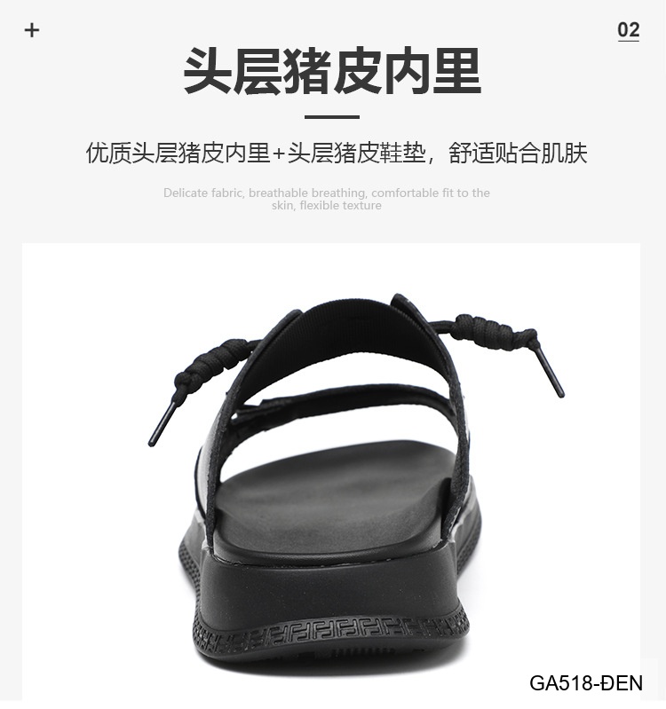 GA518 - Dép xỏ ngón nam da bò đế cao su phong cách trẻ trung màu đen_thumbnail_19