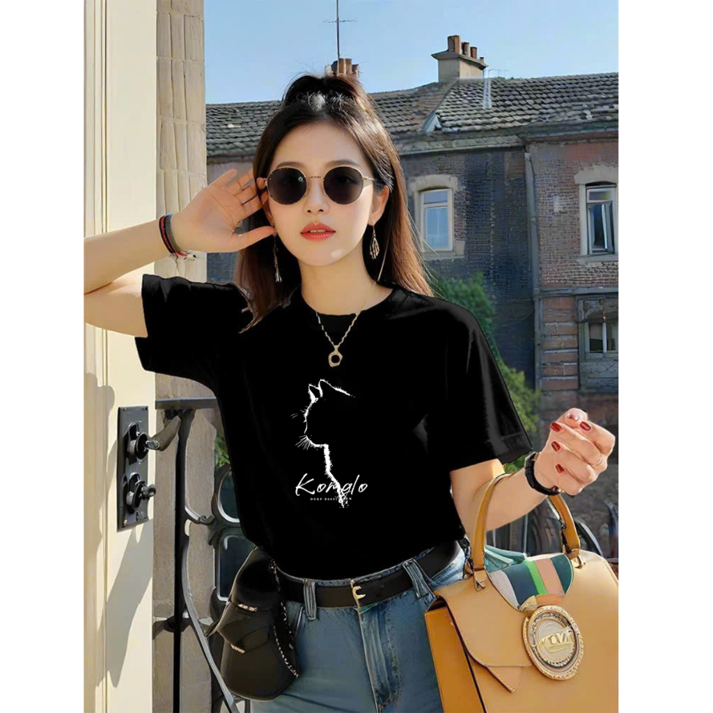 [Form Rộng] Áo thun nữ in hình trẻ trung - Áo phông nữ form rộng thun cotton Loza - G0251_thumbnail_3