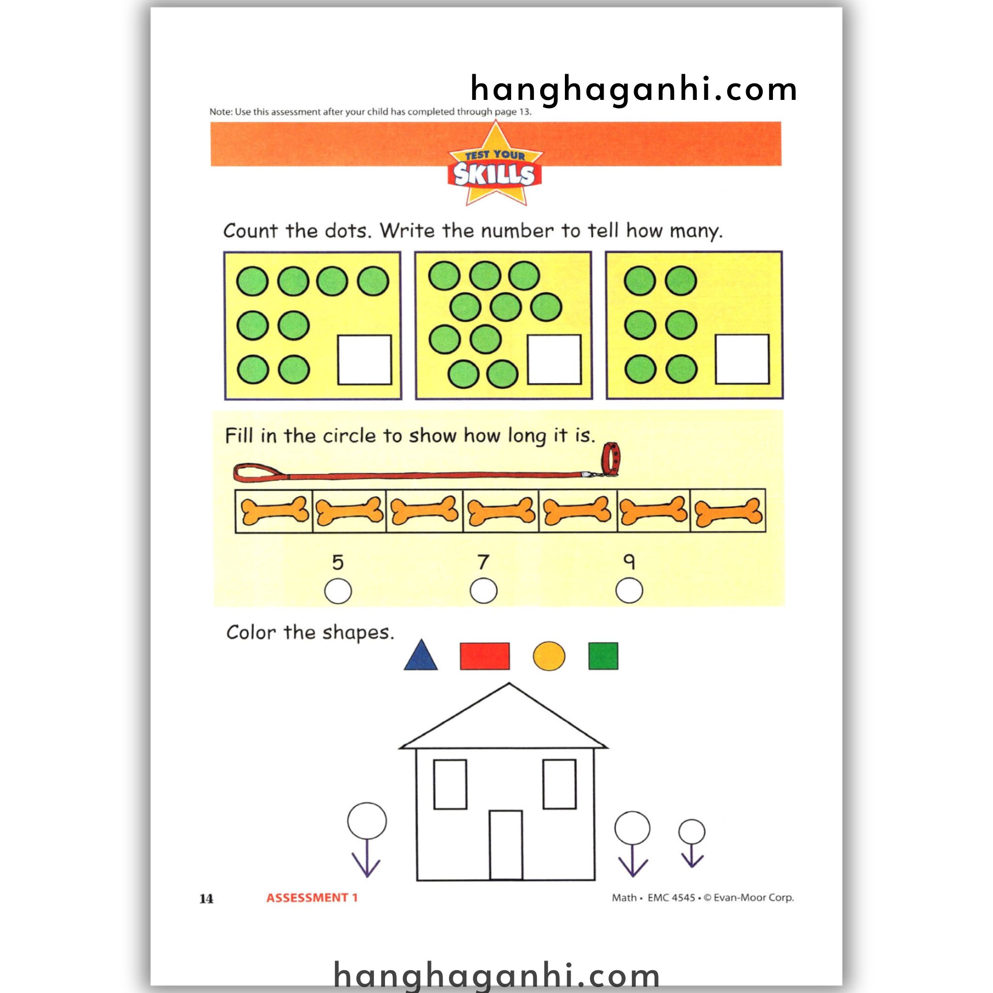 Skill Sharpeners Math Grade 1, Sách Toán Mỹ Evan Moor cho học sinh lớp 1_thumbnail_17