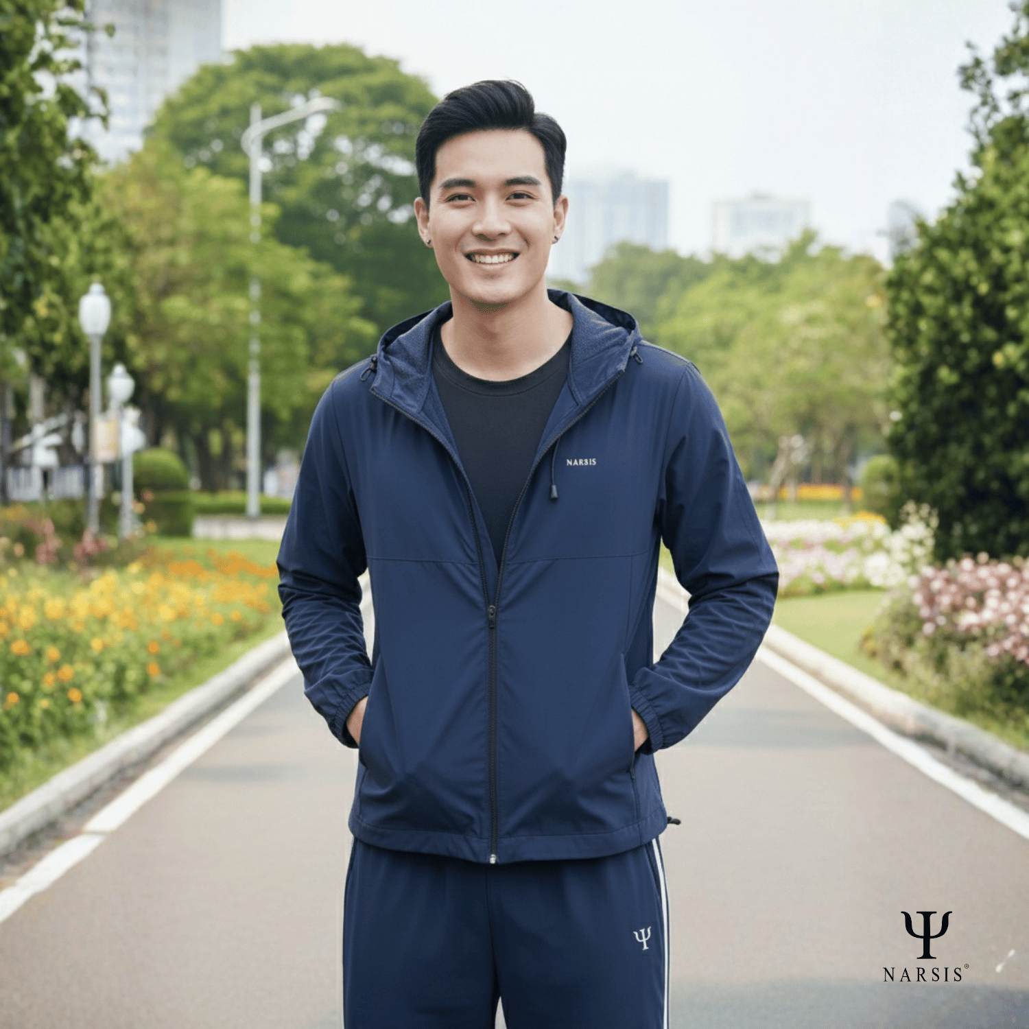 Áo Khoác Gió Nam Narsis 1 Lớp, Chống Nắng, Chống Gió, Phong Cách Trẻ Trung - D25001