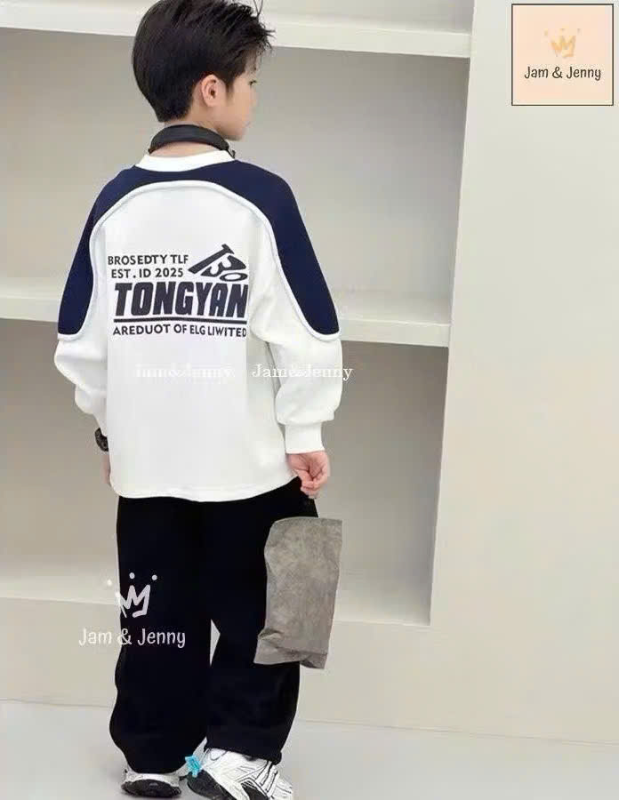 Set áo tay dài + quần dài bé trai_thumbnail_2