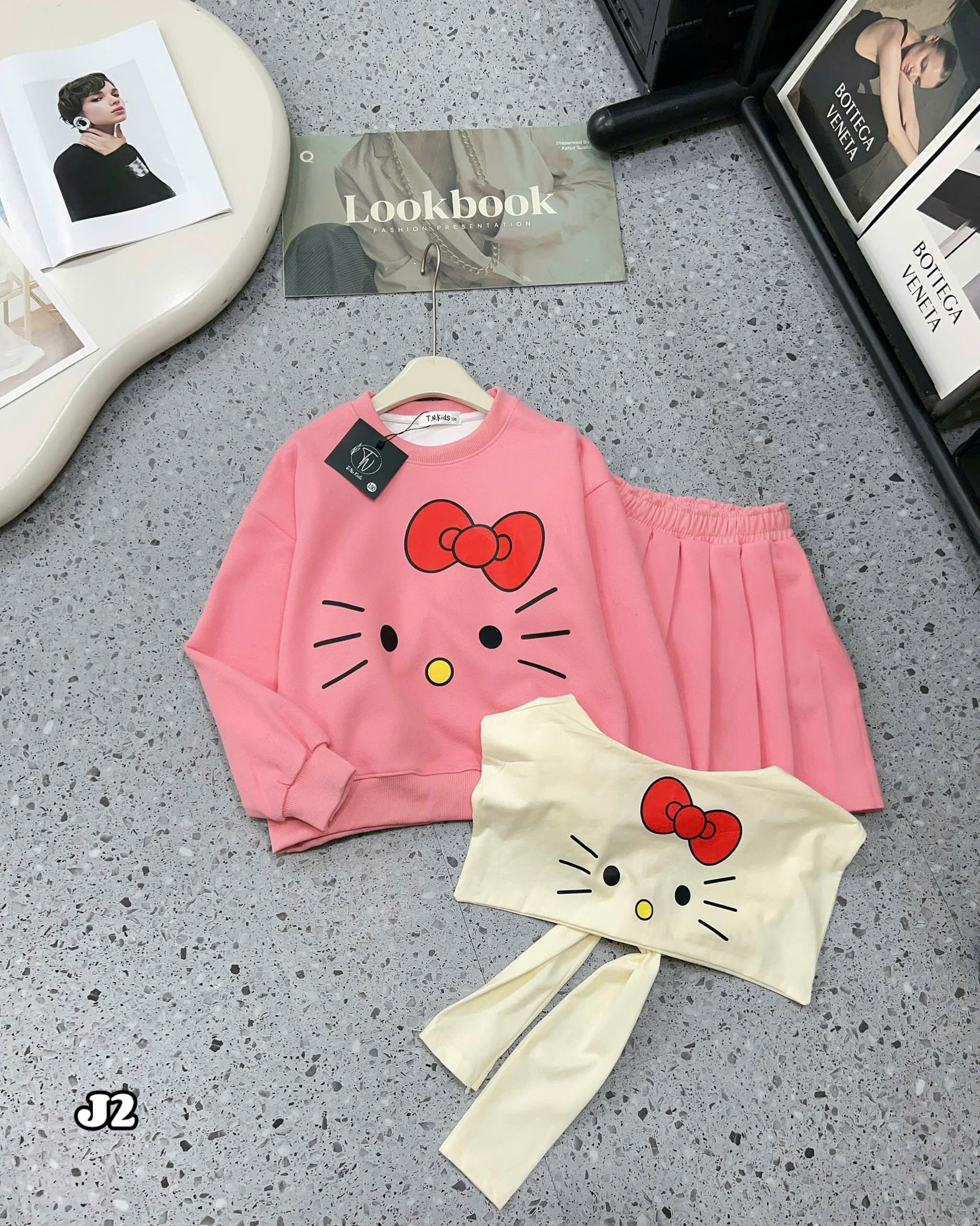 [J2] Sét chân váy mèo kèm khăn_thumbnail_1