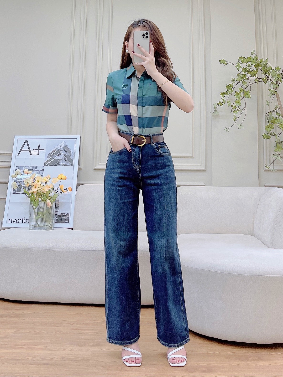 Quần Jean Suông Tặng Kèm Đai_thumbnail_6