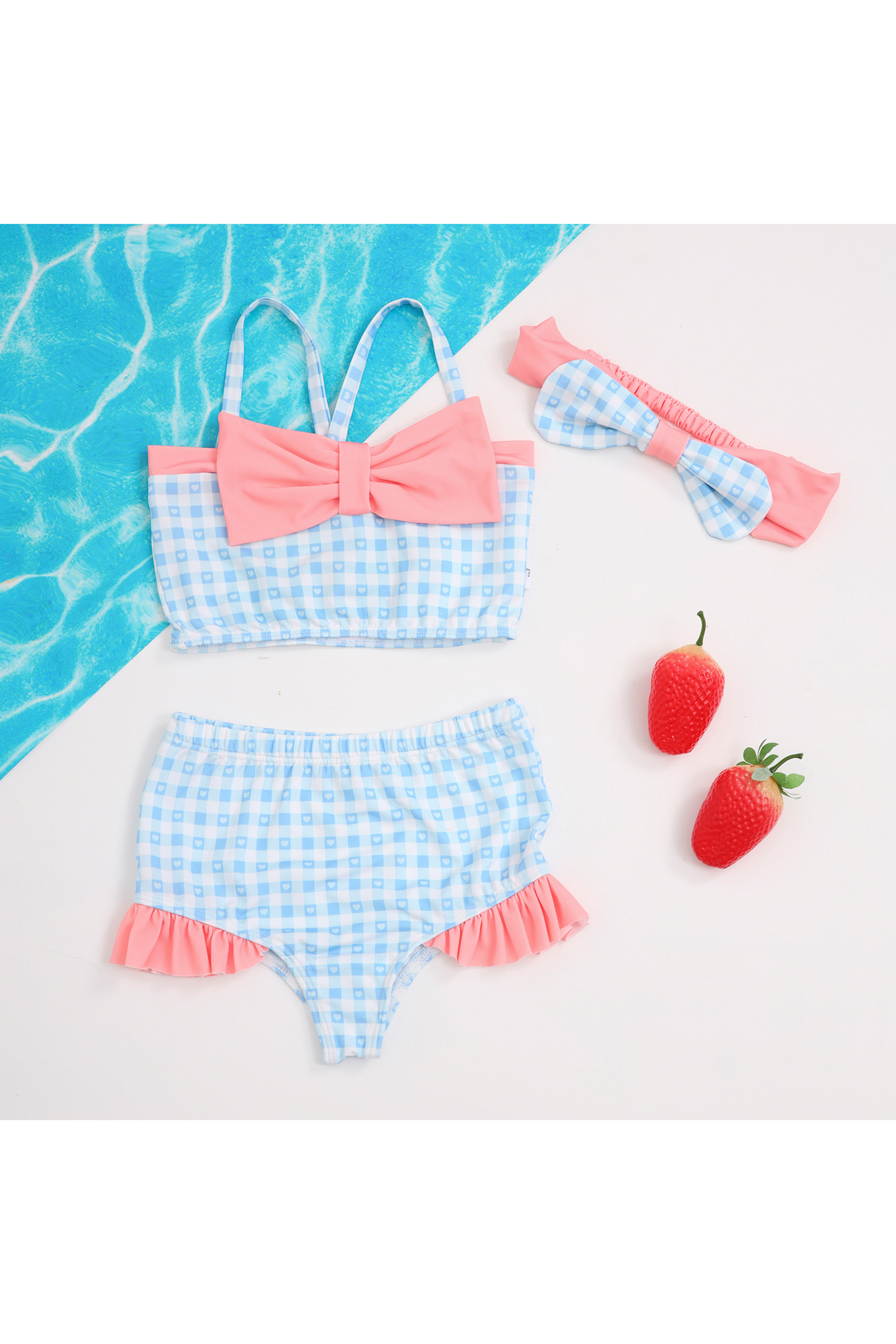 Set bơi rời bé gái kẻ trái tim phối nơ_thumbnail_2