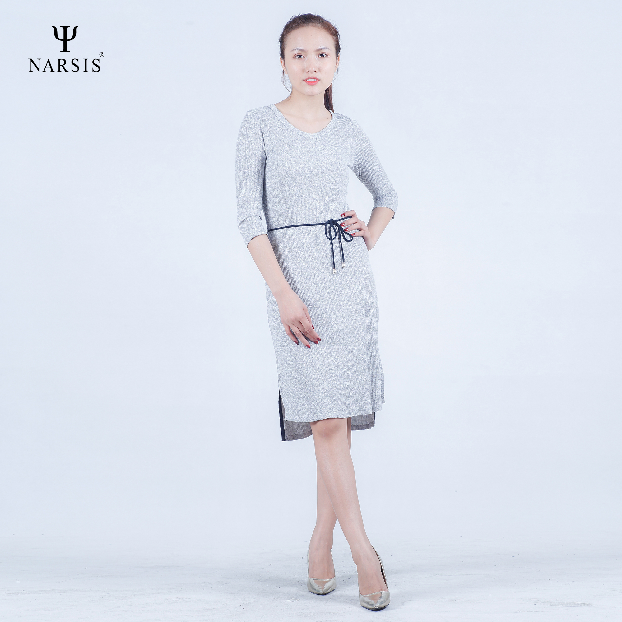 VÁY NỮ B7016 NARSIS VẢI LEN COTTON ẤM ÁP, THOÁNG MÁT, GIỮ ẤM TỐT, MỀM MẠI, GIỮ ẤM TỐT, MỀM MẠI