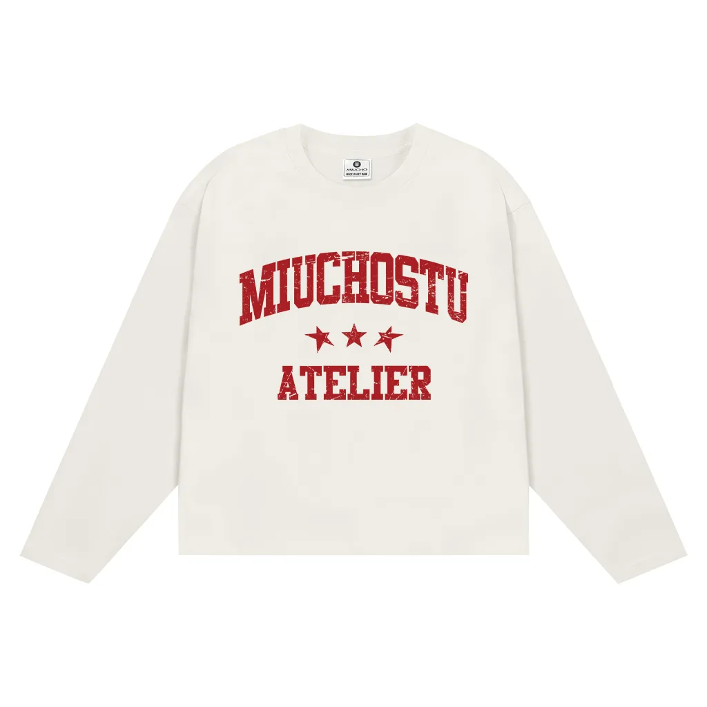 Áo thun boxy tay dài local brand Miucho Club vải cotton thoáng mát cổ tròn in mix 2676_thumbnail_11