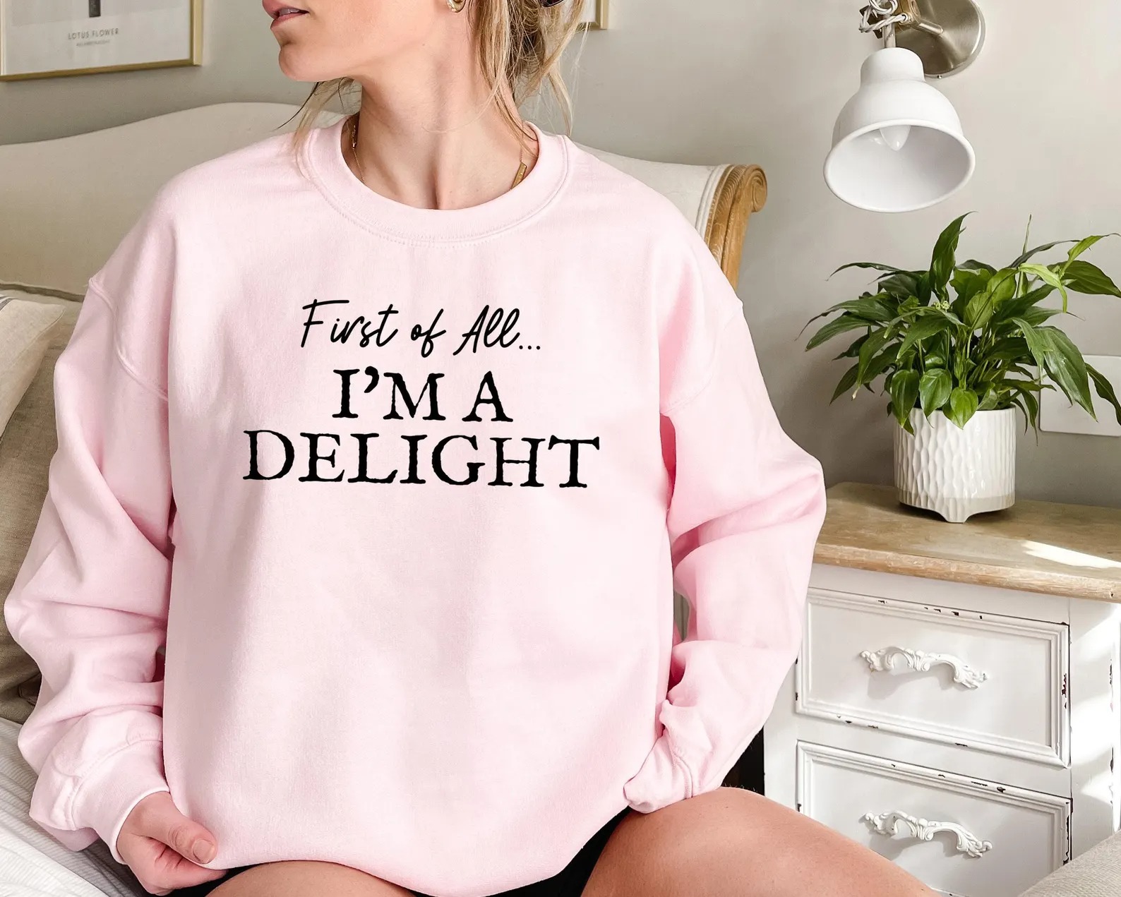 Book Lover Embroidered Sweater – Cute Reading Themed Crewneck_thumbnail_1