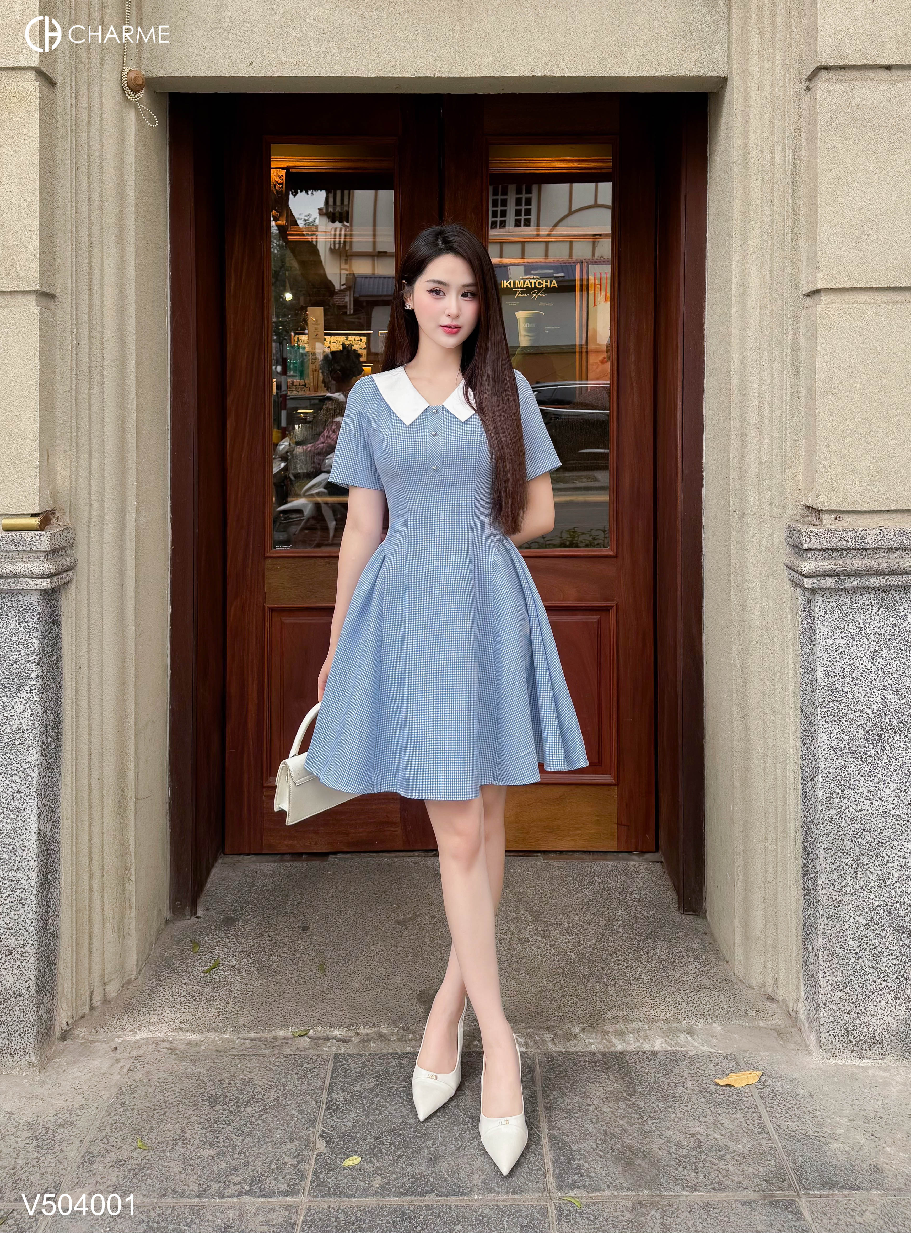 Váy sơ mi cổ kiểu dáng xòe_thumbnail_1