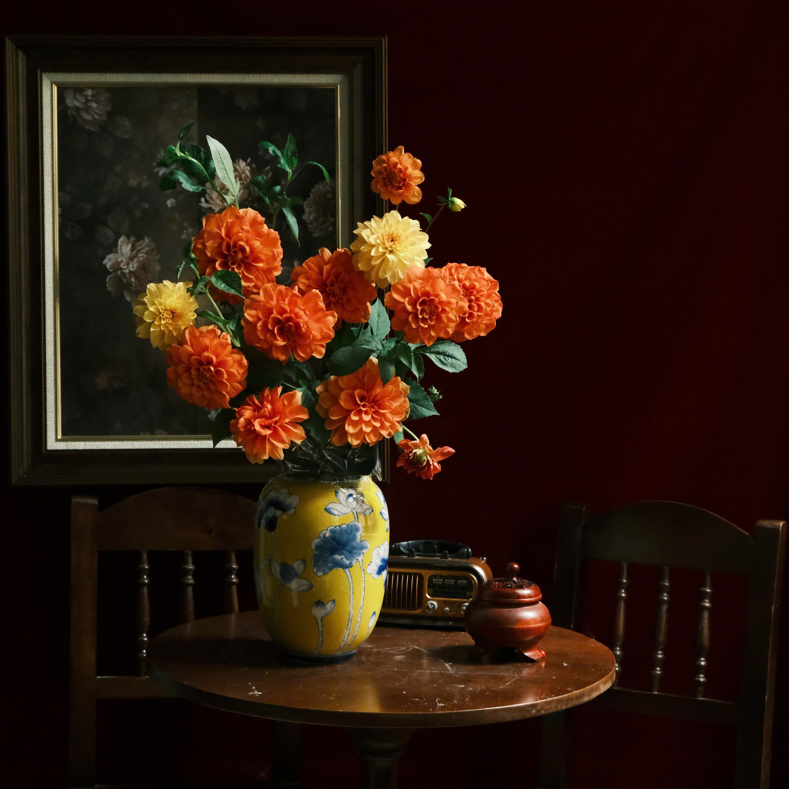 Thược Dược Kim Diễm trang trí Tết