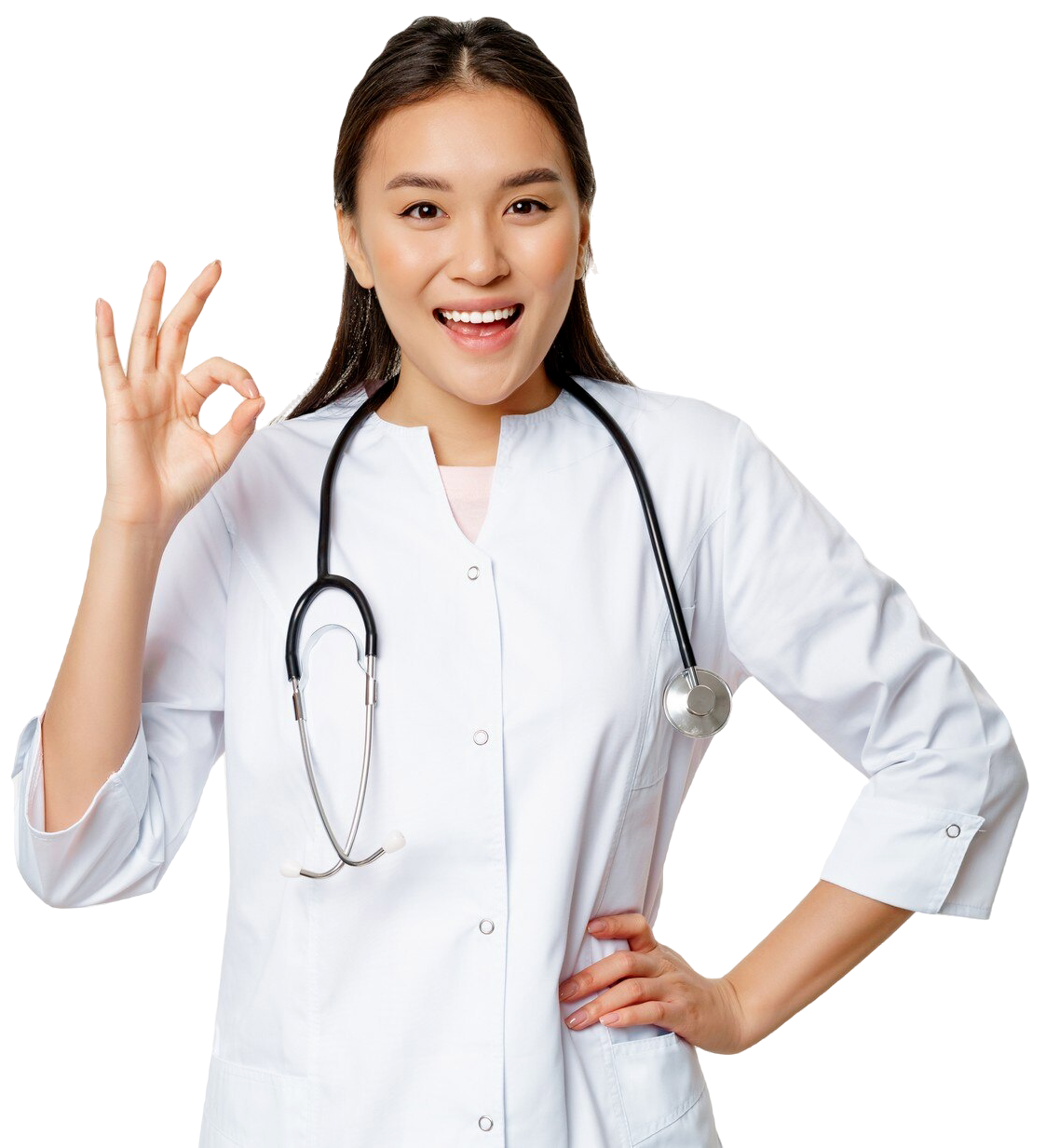 confident-female-doctor-asian-physician-medical-uniform-stethoscope-showing-okay-sign-nod-pleased-praising-recommending-smth-good-white-background-e1730695955395