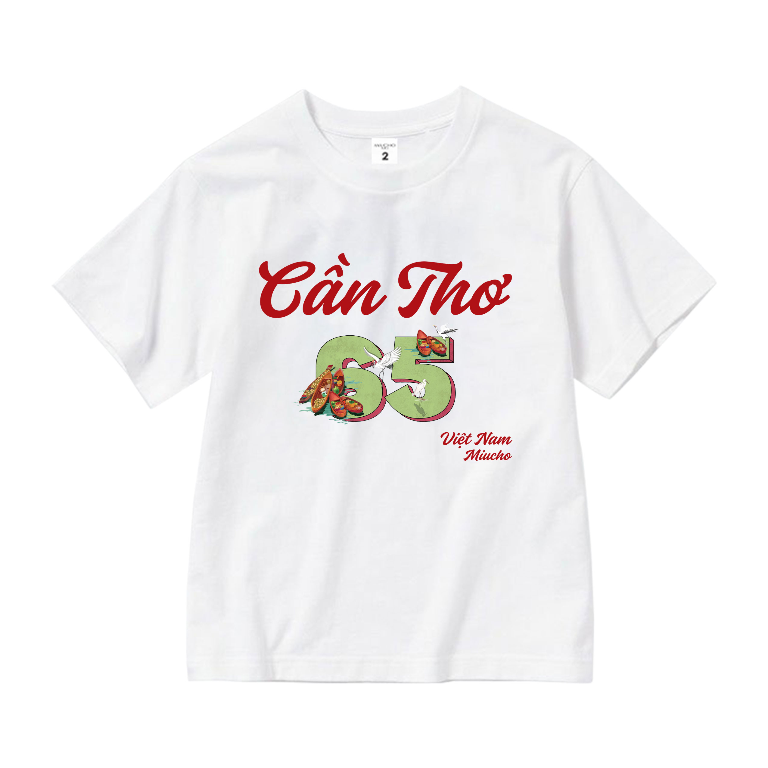 Áo thun du lịch Cần Thơ cho bé form rộng thoáng mát AED1295 Miucho Kid in mix_thumbnail_7