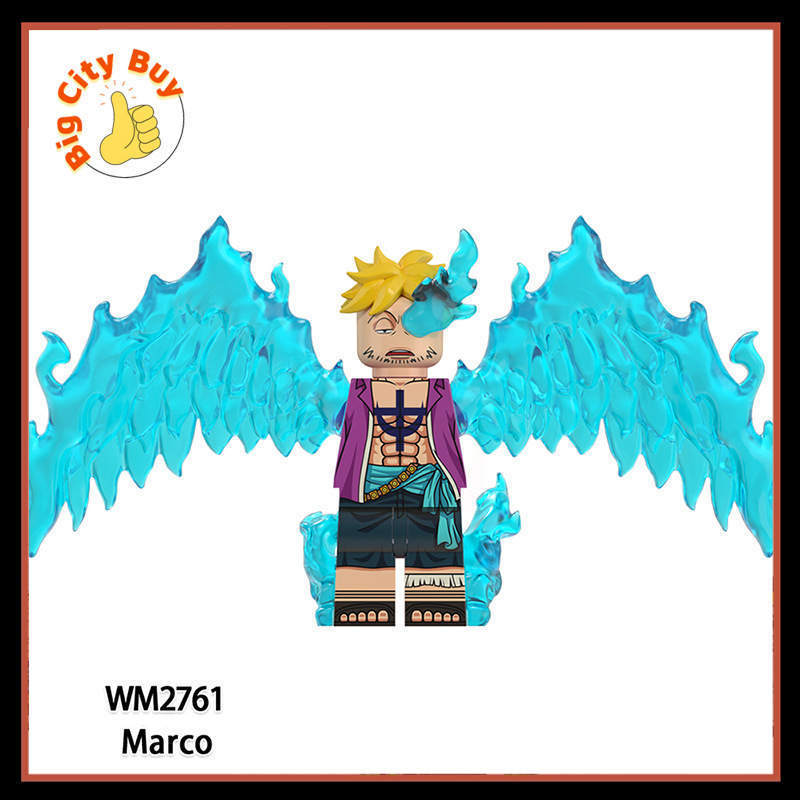 One Piece Đồ chơi Lắp ráp Nhân vật Luffy Zoro Sanji Shank Kaido Mô hình Monkey D Luffy Yamato Rayleigh_thumbnail_5