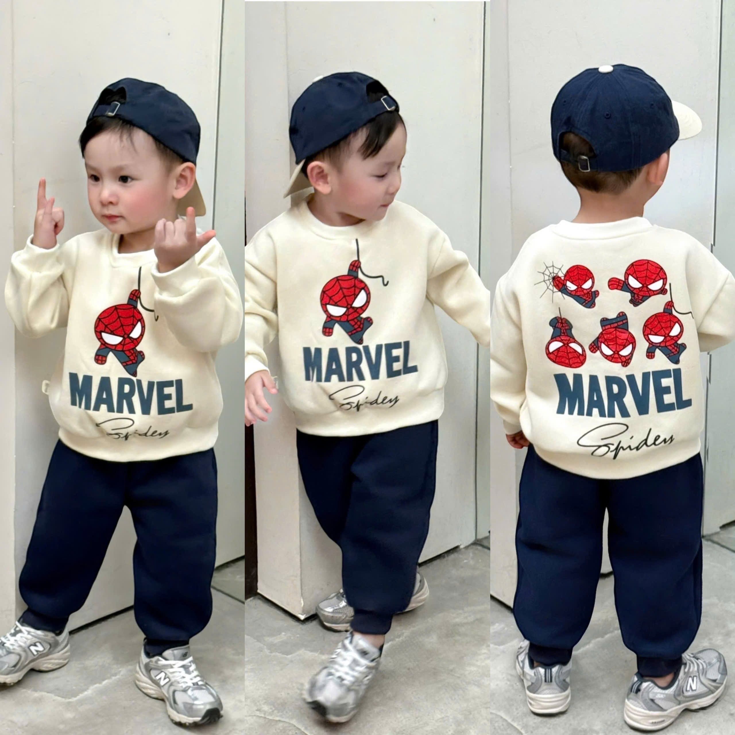 T41 BỘ NỈ NHỆN ĐU DÂY MARVEL- A210.433