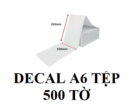Giấy in decal nhiệt A6 ( SẤP)