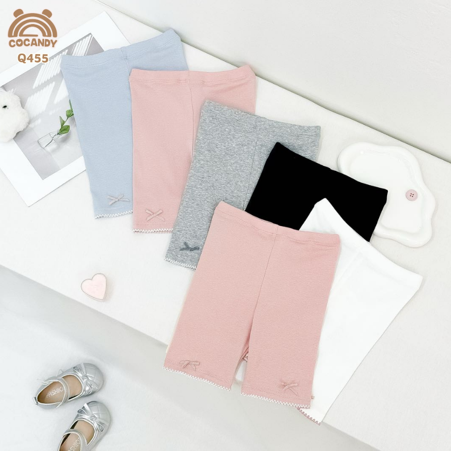 Set 2 quần legging cộc HỒNG XANH S2 phối sóng nơ_thumbnail_4