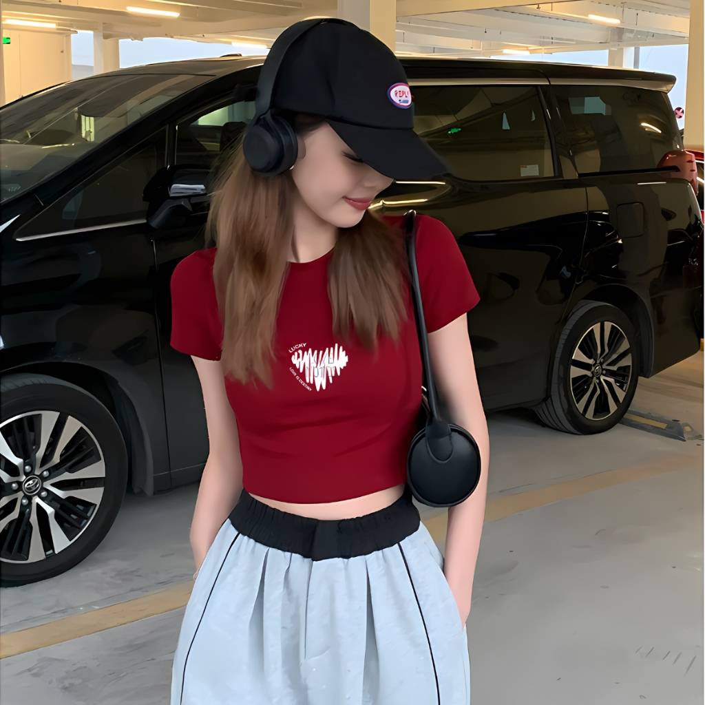 [Form Ôm] Áo croptop nữ áo baby tee ôm body chất thun cotton co giãn 4 chiều  - LOZA G0070