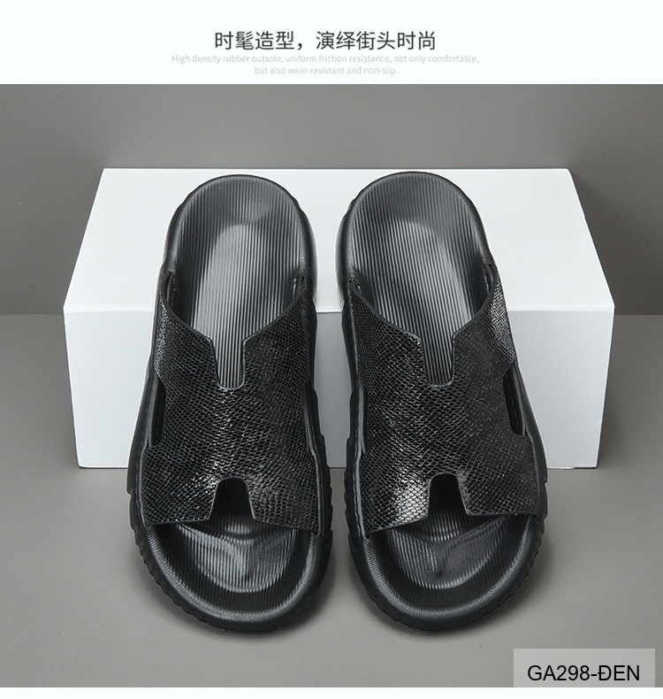 GA298 - Dép lê nam da thật thoáng khí, đế cao su êm ái, phong cách thường ngày dễ phối đồ_thumbnail_14