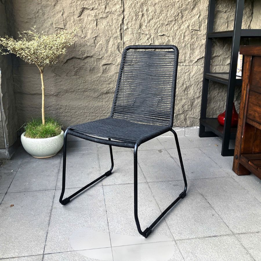 Ghế đan dây Pang Chair Modloft black