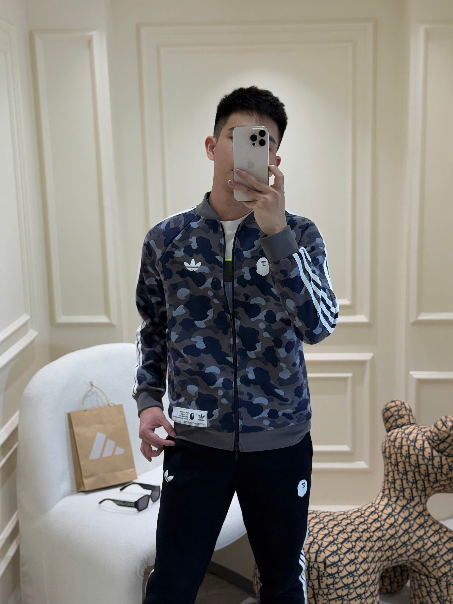 Bộ Track Suit adidas Camo Cá Mập