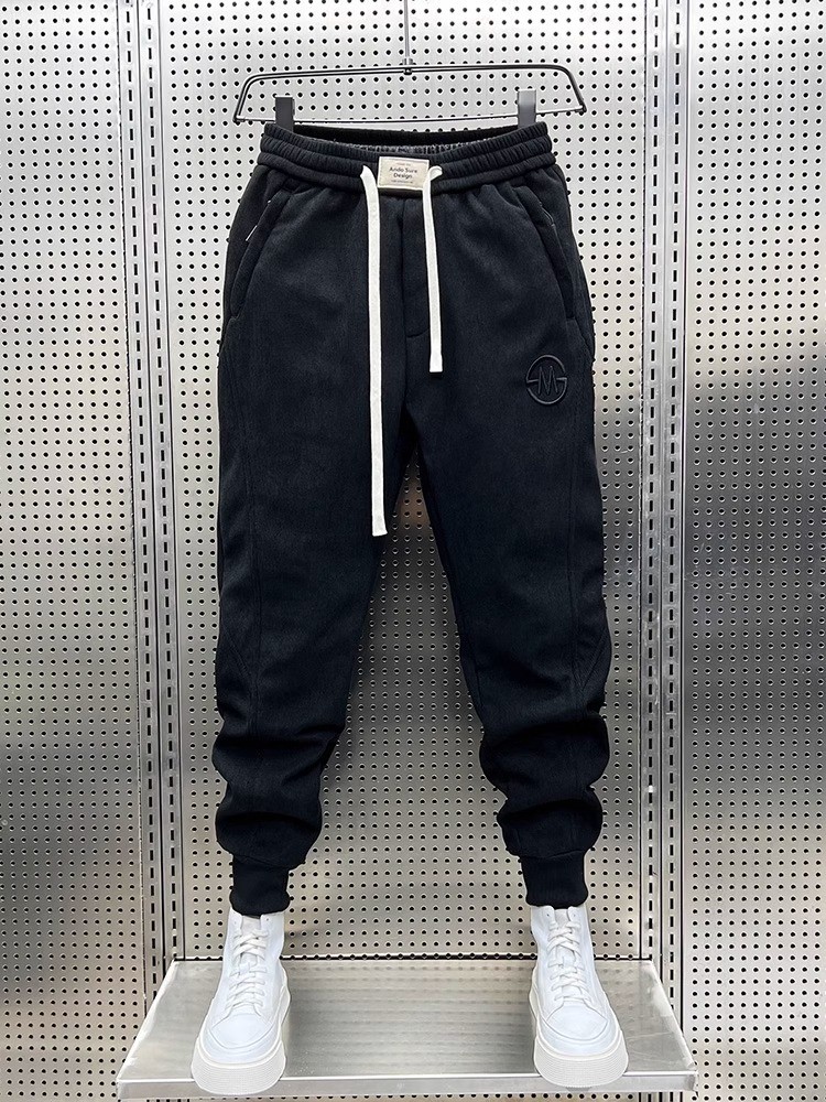 Quần nỉ jogger Nam - Chất nỉ dày cao cấp, logo thêu nổi, phối dây rút thời trang - (QN106)_thumbnail_1
